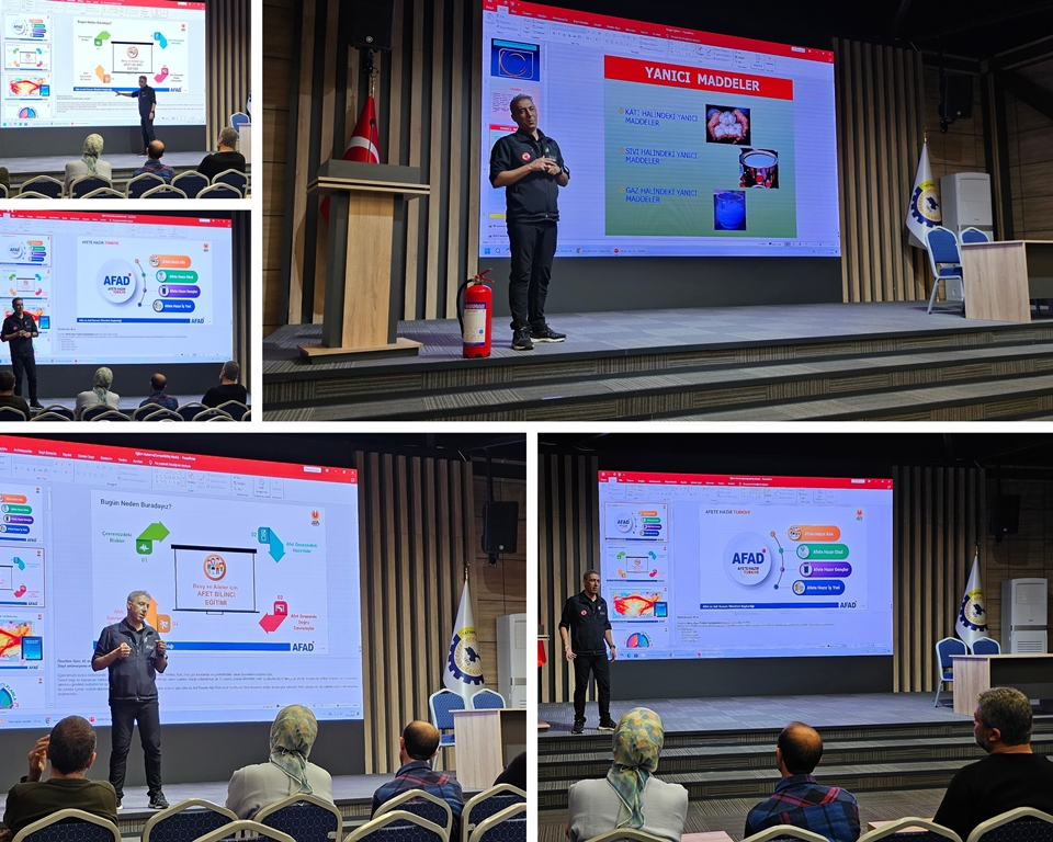 Odamız personellerine “Afet Farkındalık ve Yangın Eğitimi” verildi
